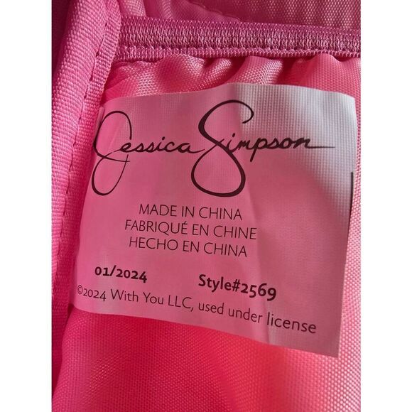 Jessica Simpson 2 pc Backpack Set Rainbow Puffer - Picture 2 of 12